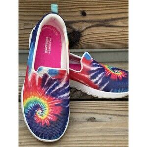 Skechers Go Walk Joy Multicolor Tie-dye 124193 Slip On Sneaker Shoes Womens 7